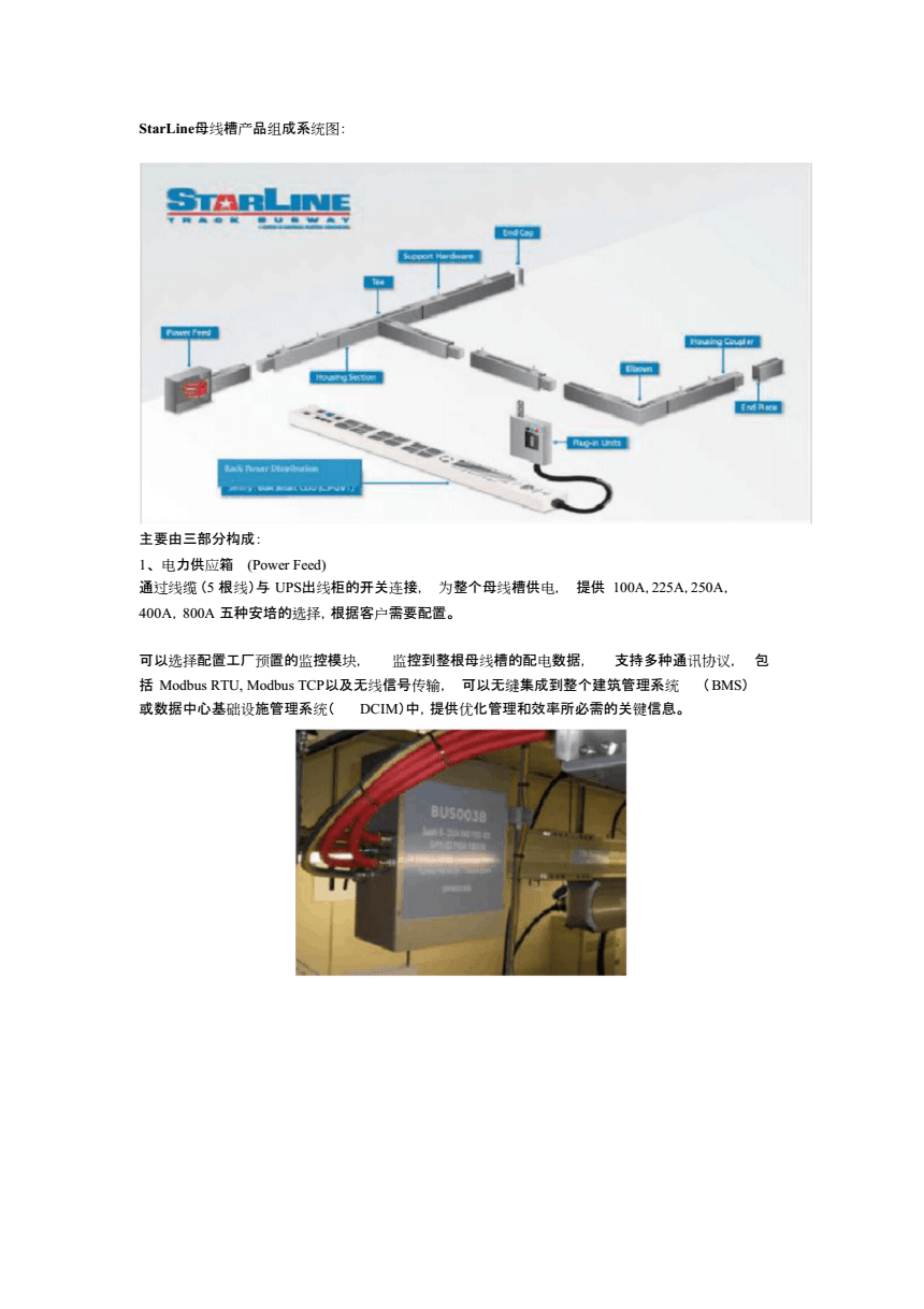 Starline母线槽产品介绍